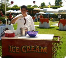 ice cream cart in Los Angeles