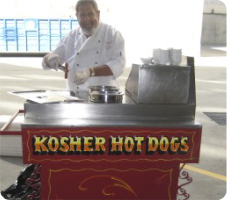 Kosher hot dog cart in Los Angeles, CA