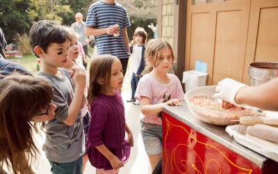 Back-to-School Party Catering Features Food Cart Fun