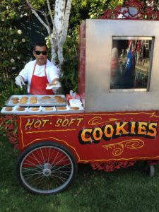 Hot fresh cookie cart