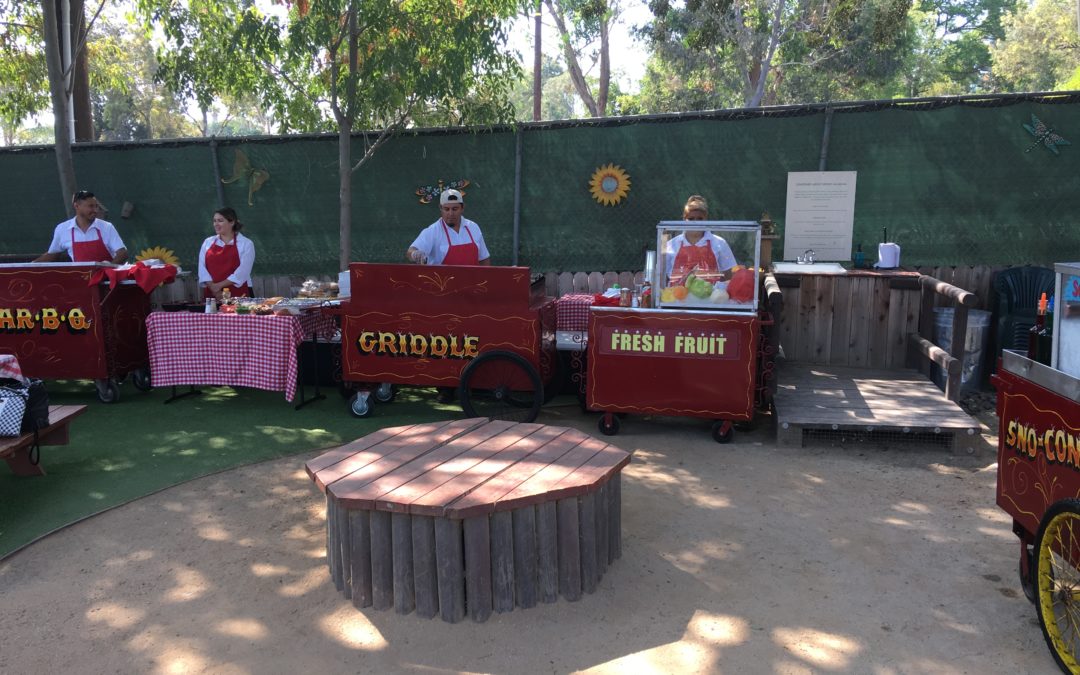 Fourth of July food cart party in Los Angeles